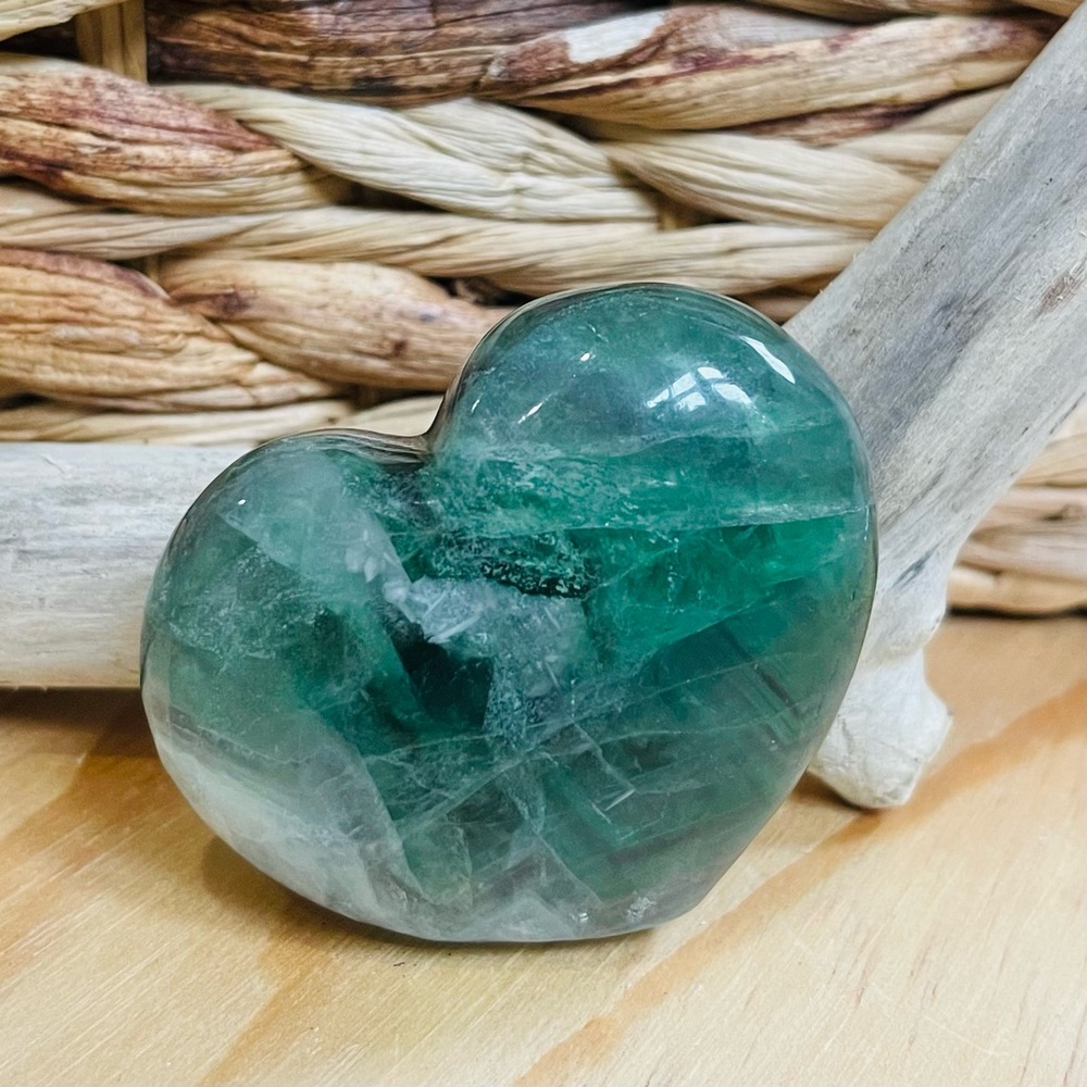 Fluorite heart